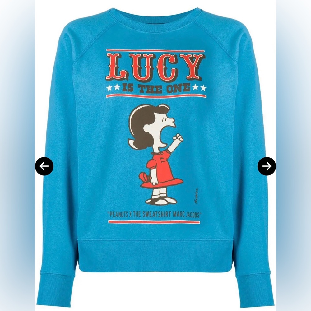 Marc Jacobs X Peanuts Lucy collab sweatshirt size XS.